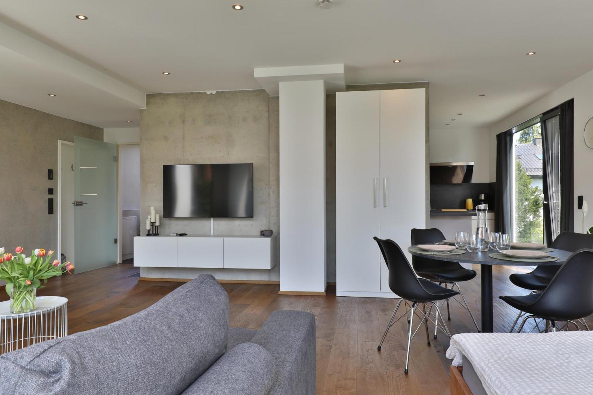 Moderne Studio-Wohnung Герстхофен Екстериор снимка